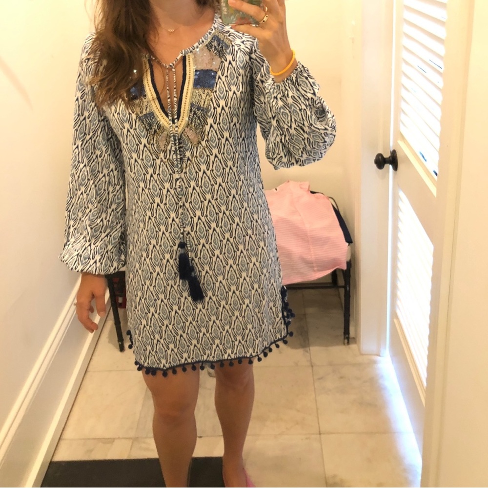 Beaded Shift Dress